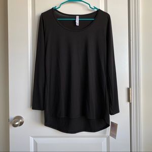 NWT Lularoe Black Lynae Long Sleeve
